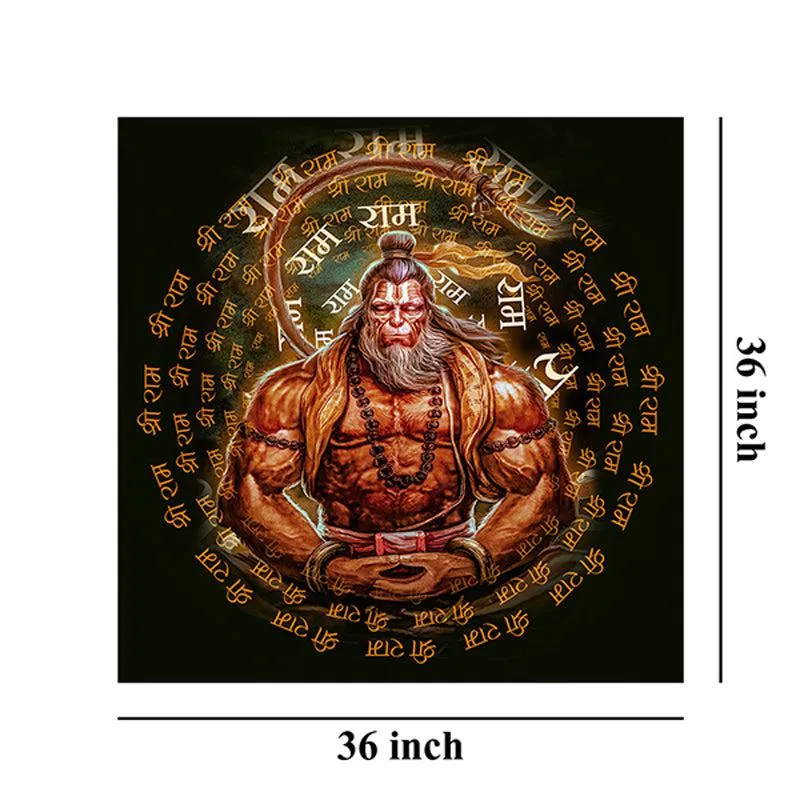 Mahabala Hanuman Poy Canvas Wall Painting media 8