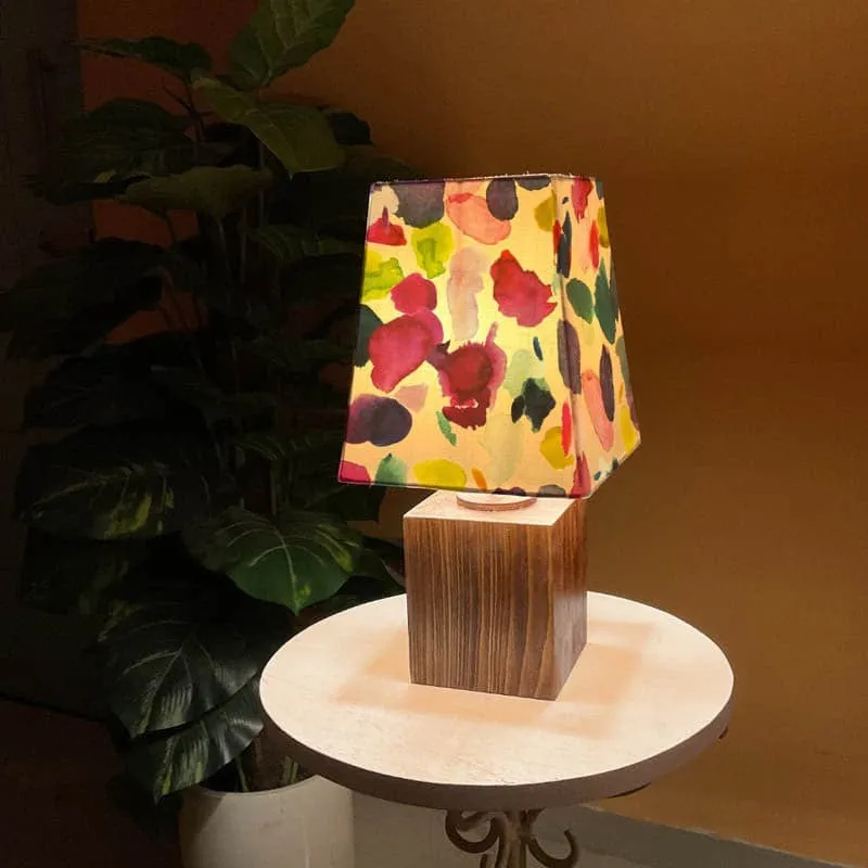 Sponge Bunch Empire Handpainted Fabric Table Lamp - Multicolor media 1