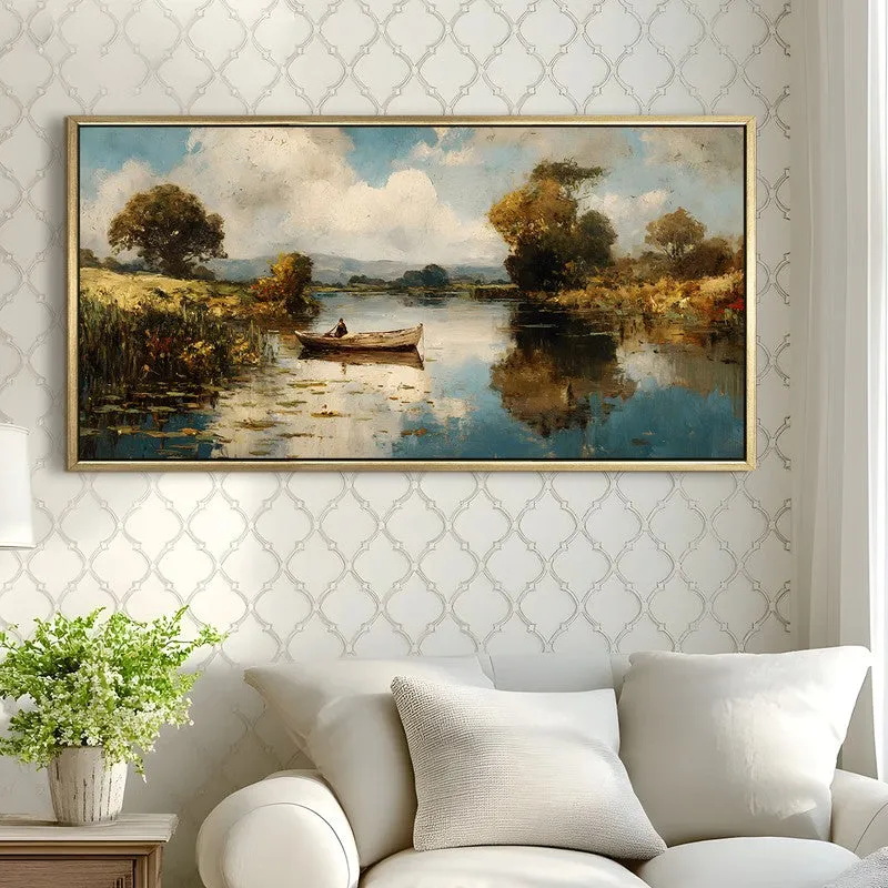Dreamy Lake Horizon Wall Art media 3
