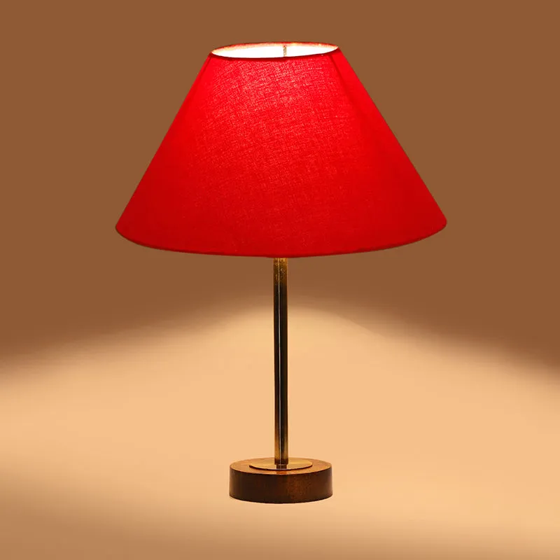 Cotin II Rodin Wooden Table Lamp - Red,Gold,Brown media 6