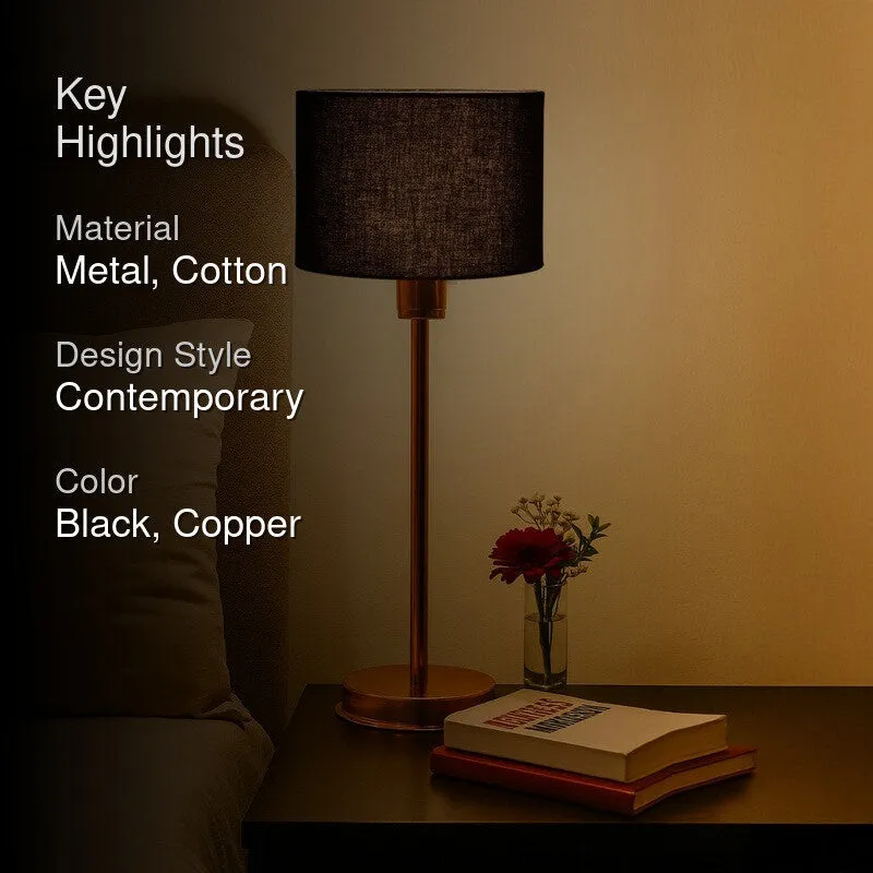Kavira Eron Metal Table Lamp - Black media 2