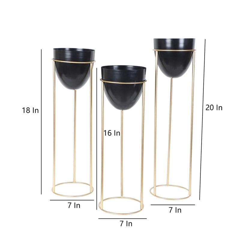 Kiromia Floor Planter (Black) - Set Of Three media 6