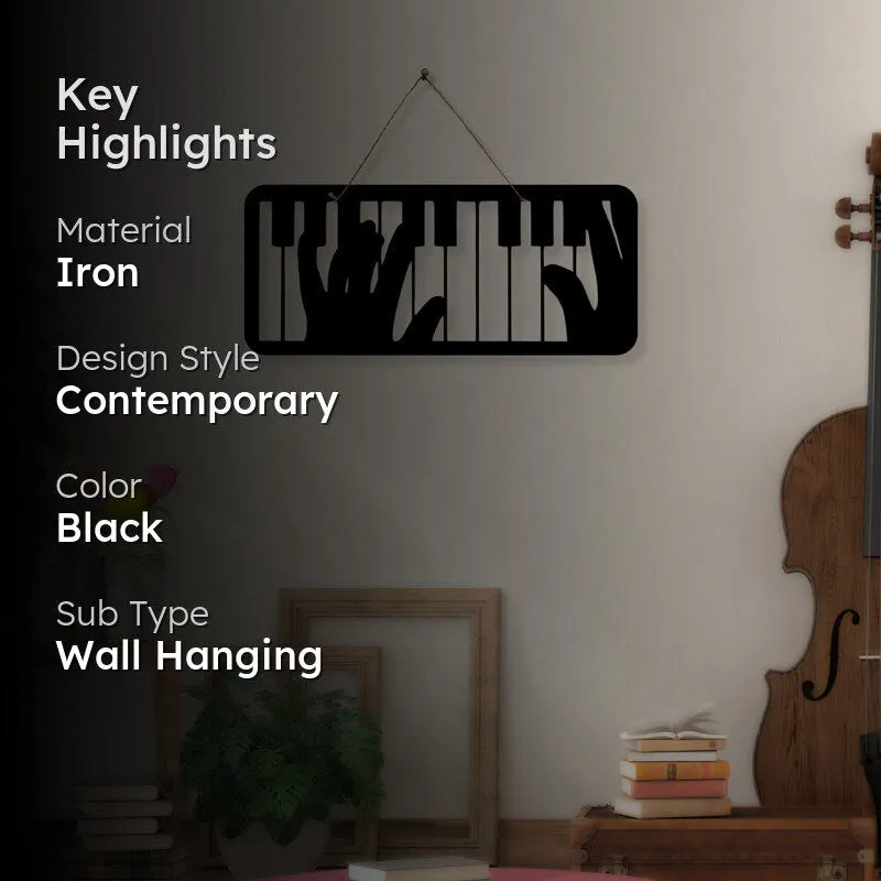 Piano Keys Iron Wall Accent media 2
