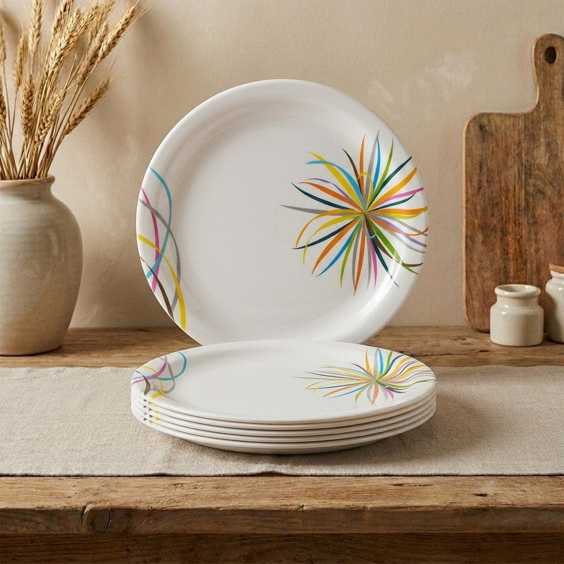 Celebration Melamine Quarter Plates - Set of Six