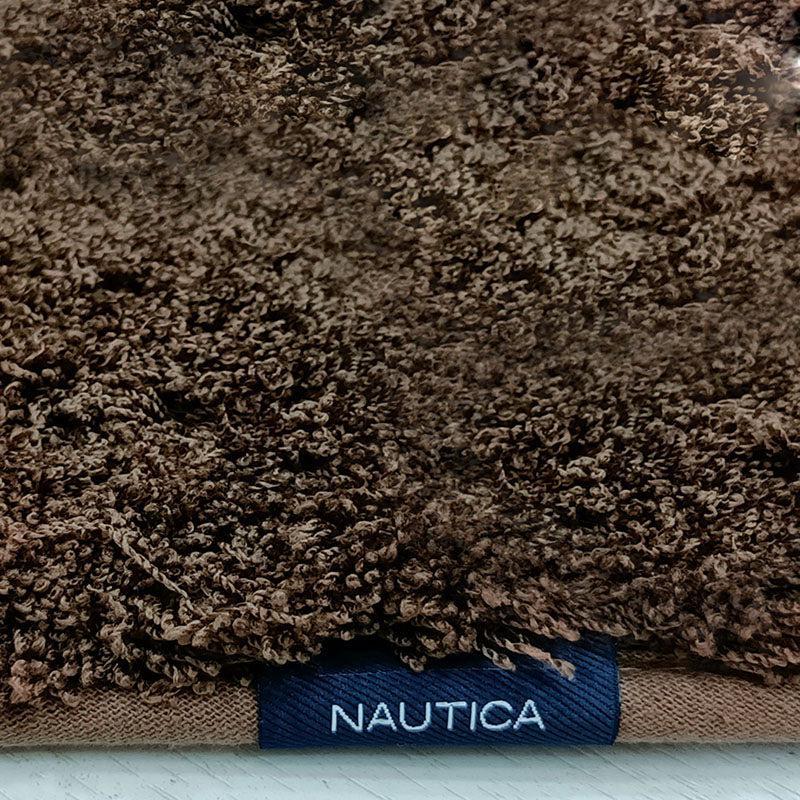 Nautica Cashmere Step Solid Anti-Skid Bath Mat (Brown) - Set Of Two media 3
