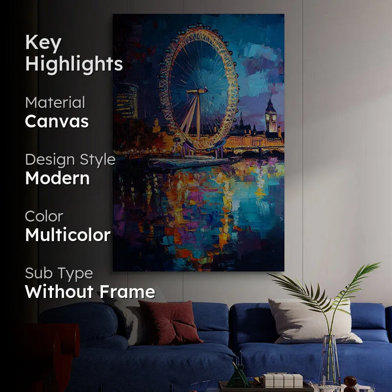 Wheel Of London Canvas Wall Art media 2
