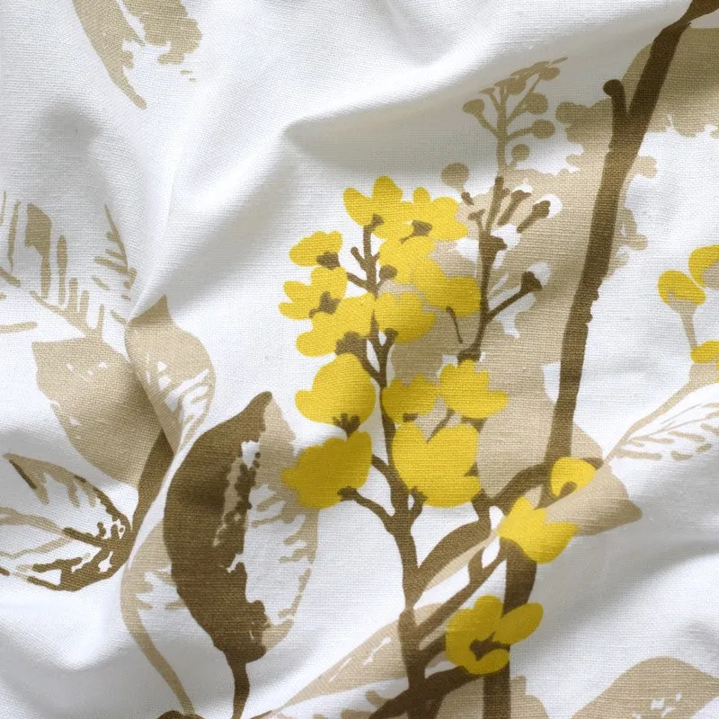 Tranquebar Home Garden Melody Cotton Curtains(Yellow) - Set Of Two media 5