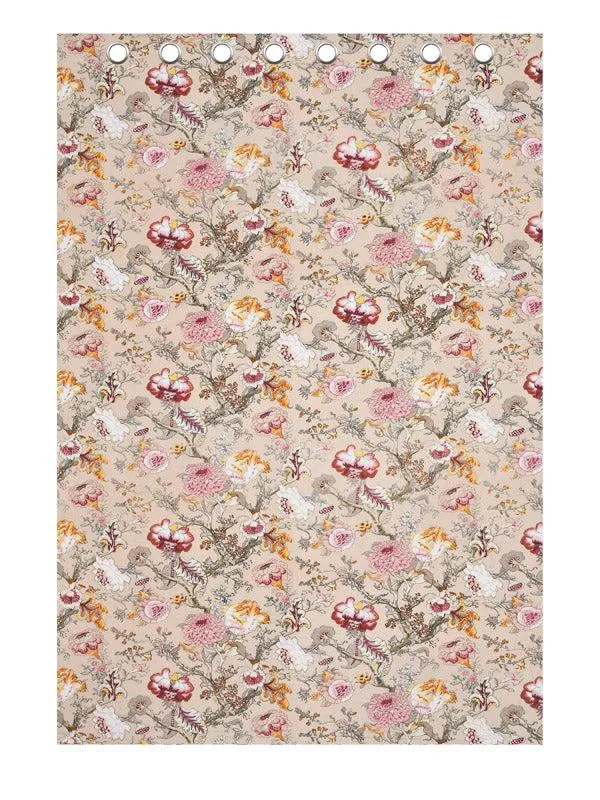 Mivaana Floral Curtain - Beige media 7