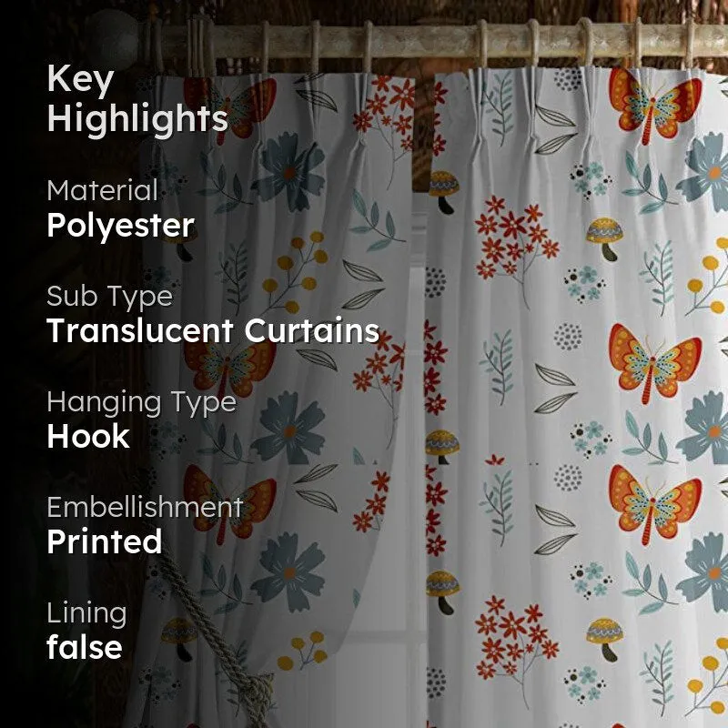 Butterfly Triple Pinch Pleat Medium Width Curtain media 2
