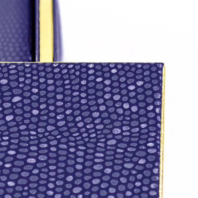 Tisquo Faux Leather Coaster (Blue) - Seven Piece Set media 9