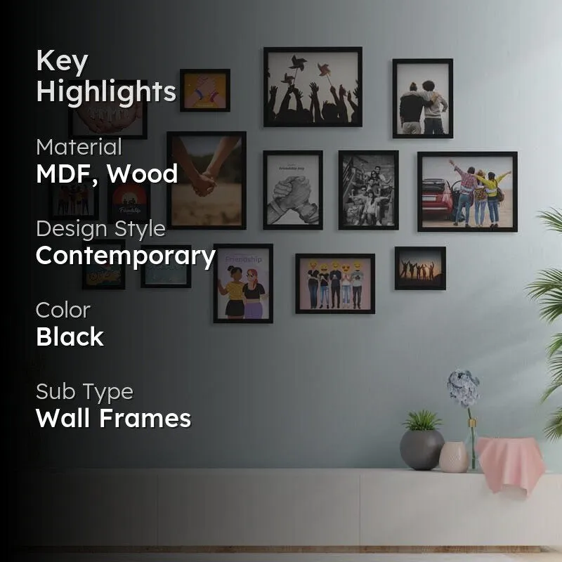 Gallerina Photo Wooden Black Frame - Set Of Fifteen media 2