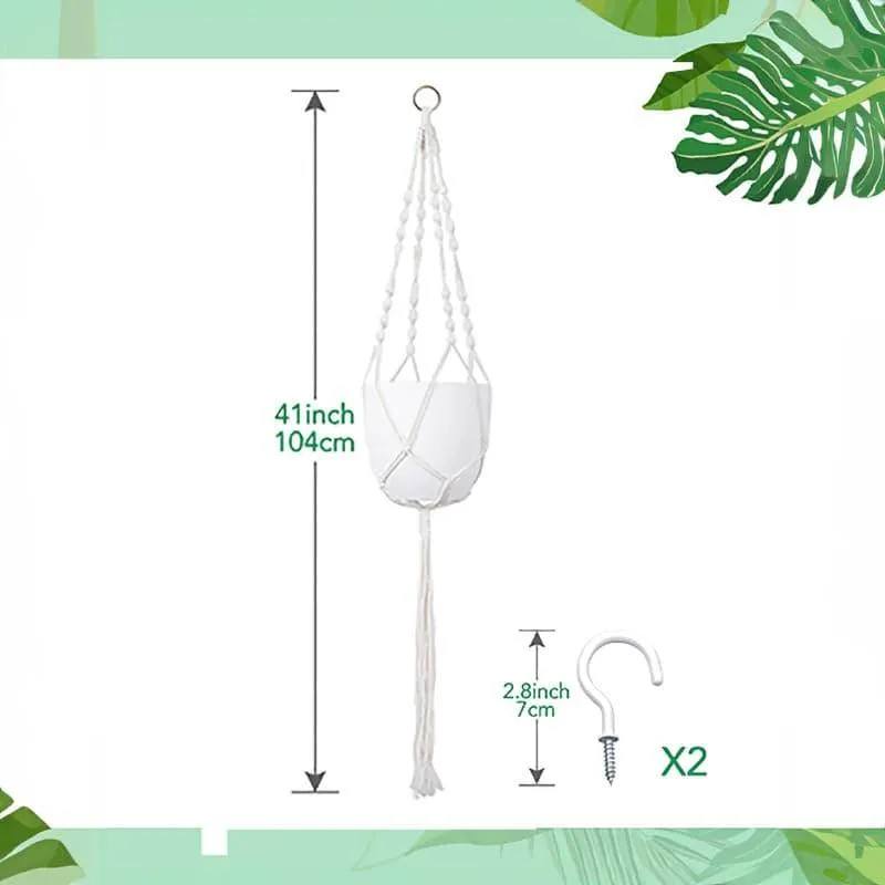 Emmeth Macrame Plant Hanger - Set Of Two media 3