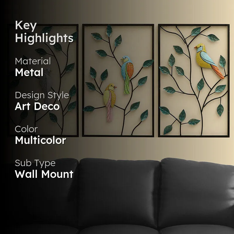 Aviary Metal Wall Accent - Set Of Three media 2