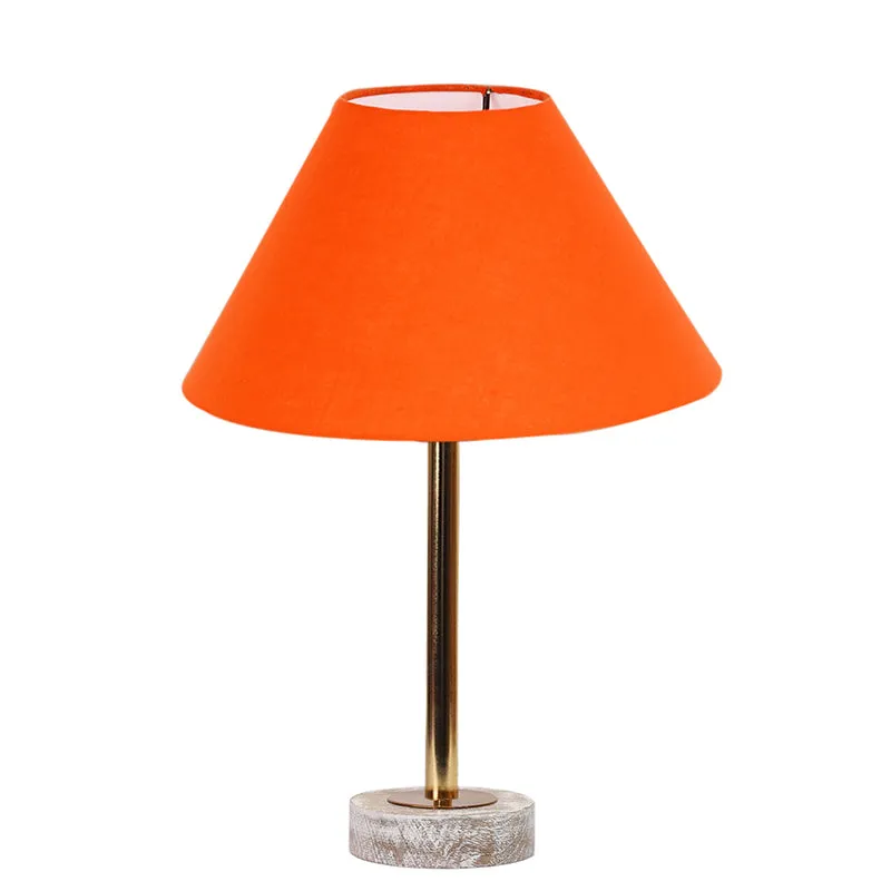 Cotin II Rodin Wooden Table Lamp - Orange,Gold,White media 4