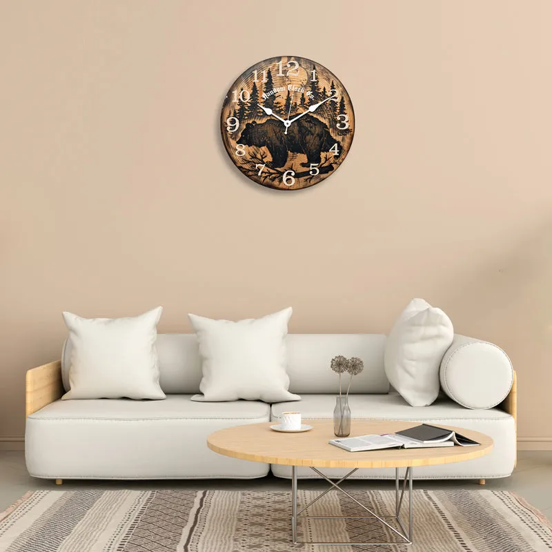 Ratiba Analog Wooden Wall Clock media 4