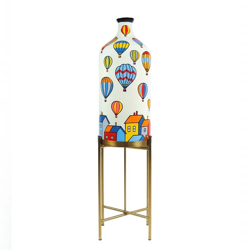 Dream Drift Hand Painted Glass Floor Lamp With Stand media 5