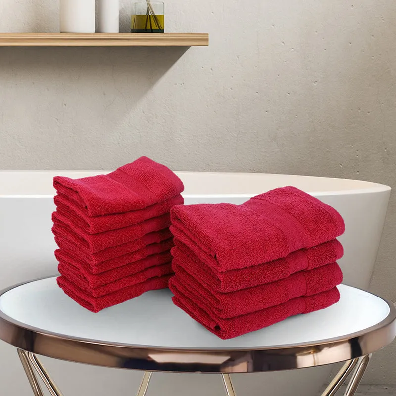 Miorah Towel Combo (Red) - Twelve Piece Set media 1