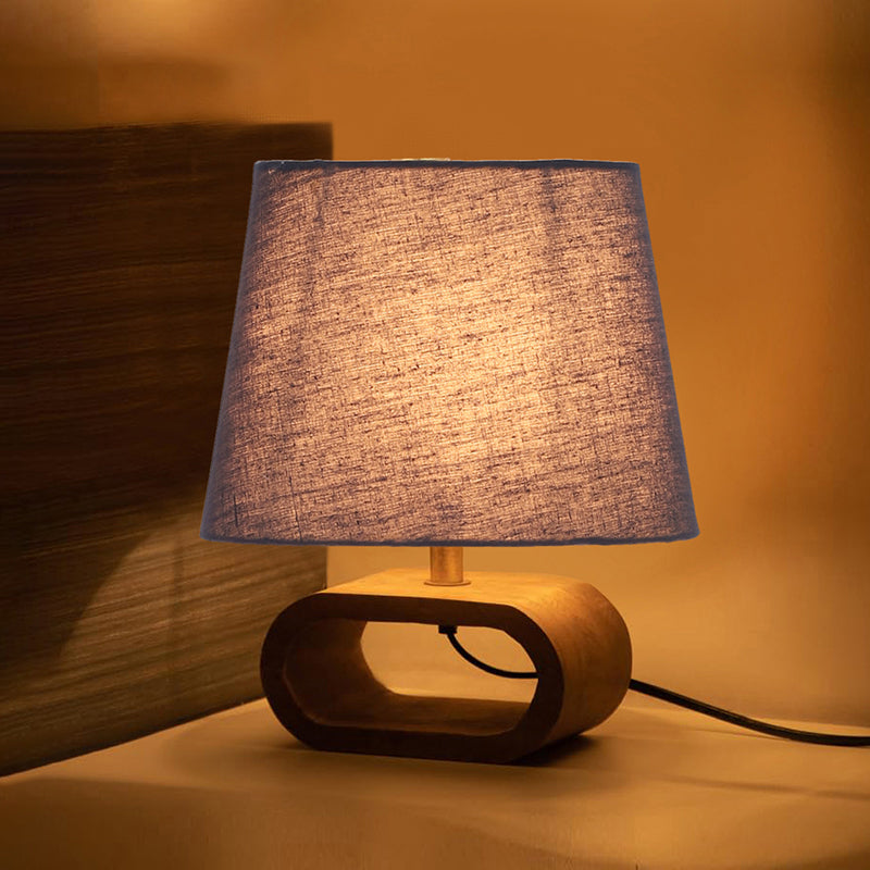 Adagio Wooden Table Lamp - Grey,Brown