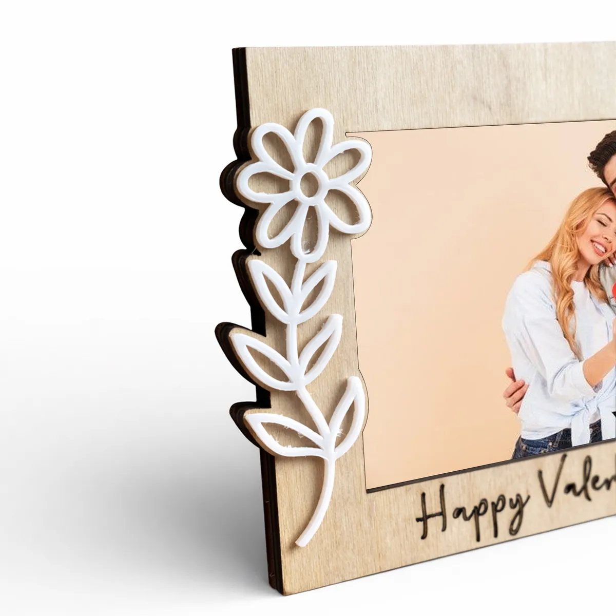 ElegantFlora MDF Photo Frame - Beige media 7
