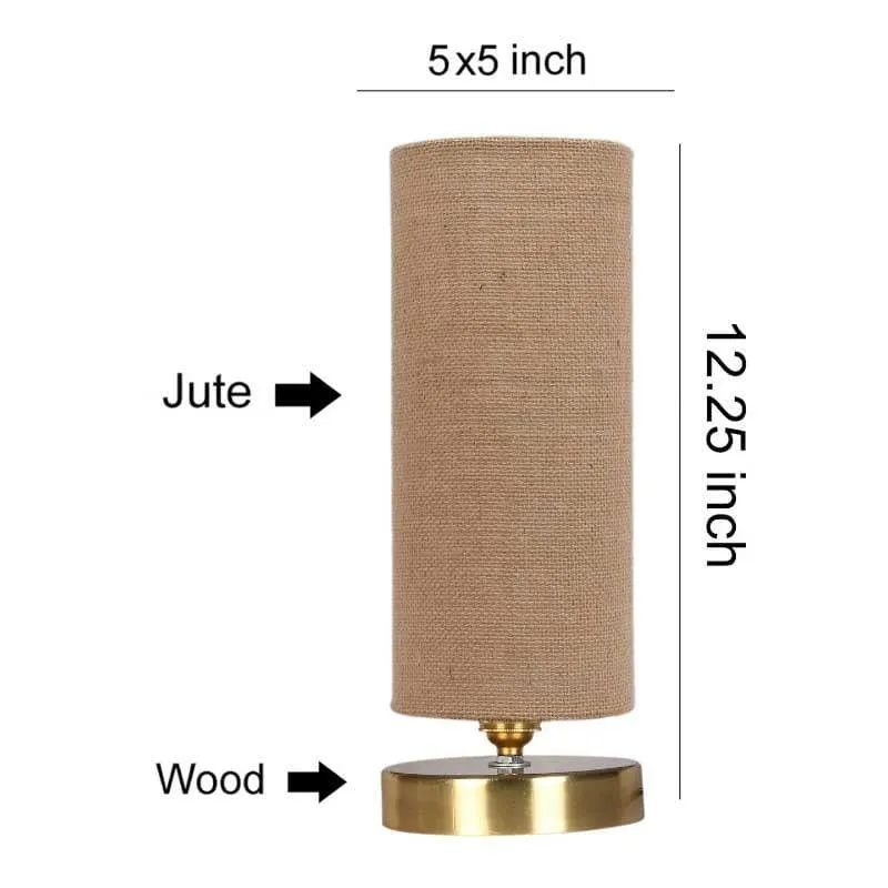 Muse It Fabric Table Lamp - Brown,Gold media 5
