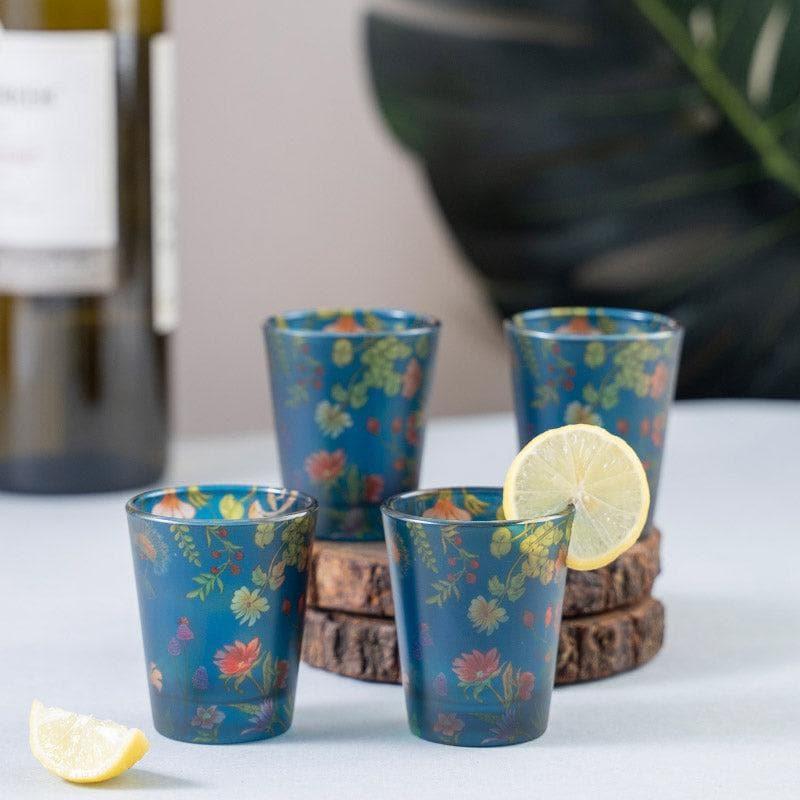 Night Bloom Frosted Shot Glass (30 ml) - Set Of Four
