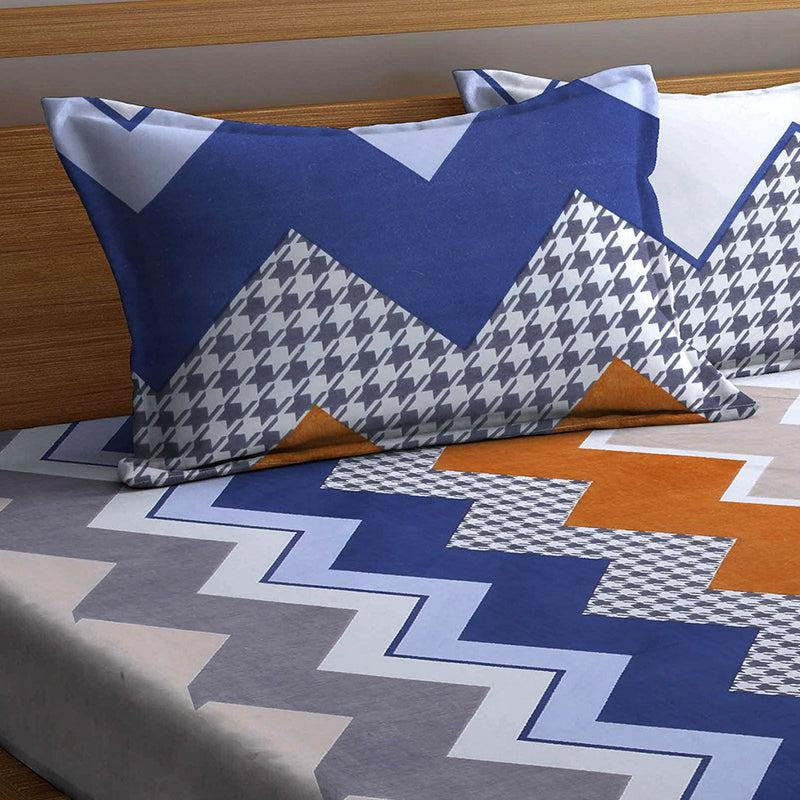 Roscoe Geometric PolyCotton Bedsheet  - 150 GSM media 3