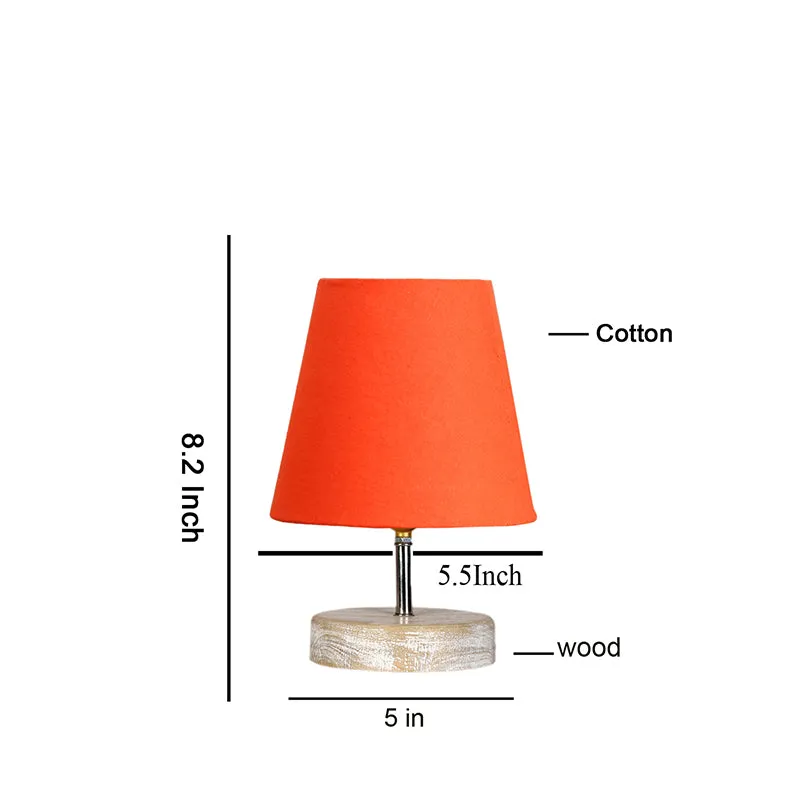 Renvo Fabric Table Lamp - Orange,Brown media 5