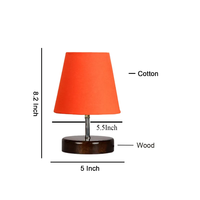 Maxa Fabric Table Lamp - Orange,Black media 5