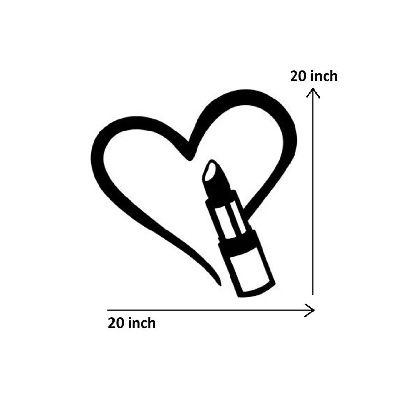 Love Lipstick Makeup Black Iron Wall Accent media 5