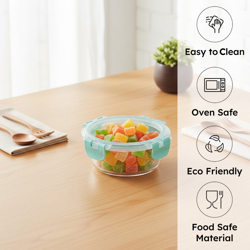 Snakro Leak Proof Glass Lunch Box - 215 ML
