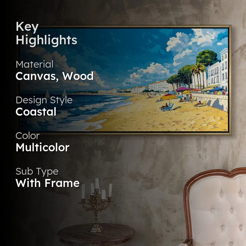 Seascape Canvas Wall Painting With Frame media 2
