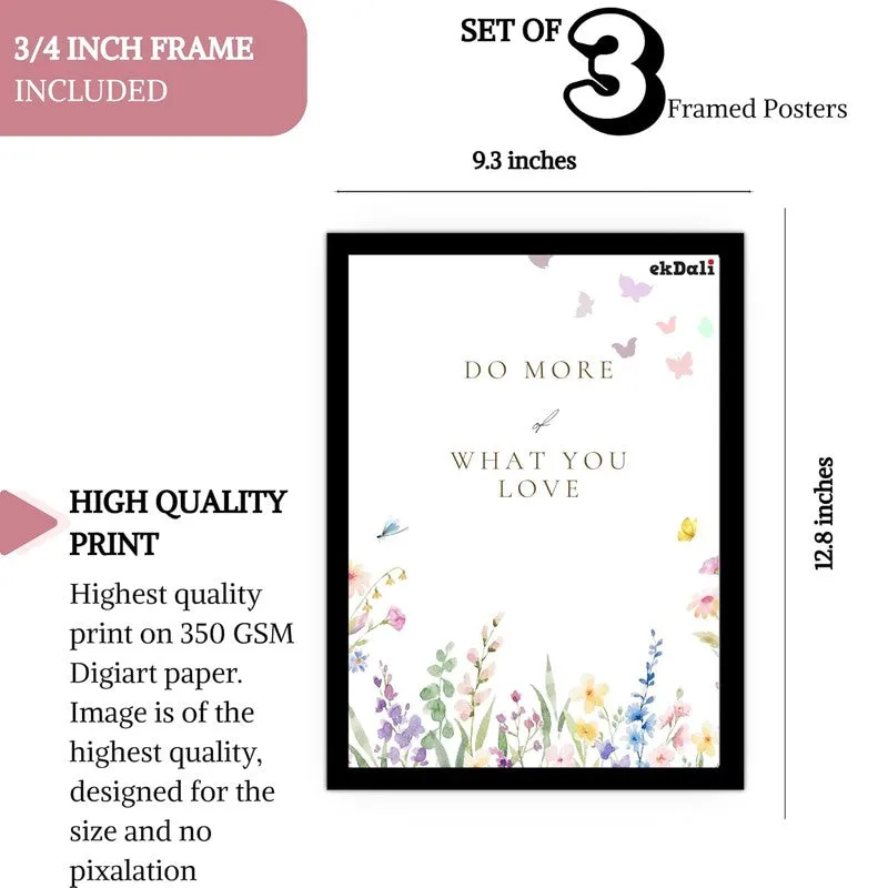 Love Script Paper Wall Painting With Frame - Black media 10