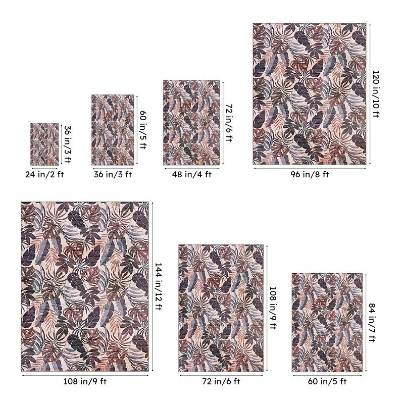 Aiden Tropical Carpet - Coffee media 13