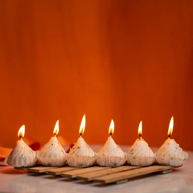 Modak Jasmine Scented Candle - Set Of Six media 3