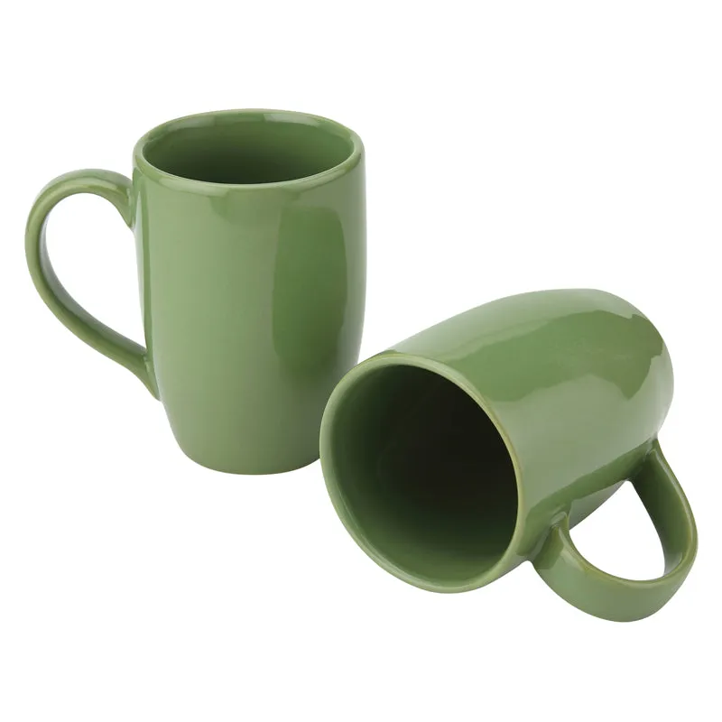 Kopi Ceramic Coffee Mug (Green/350 mL Each) - Set Of Two media 4