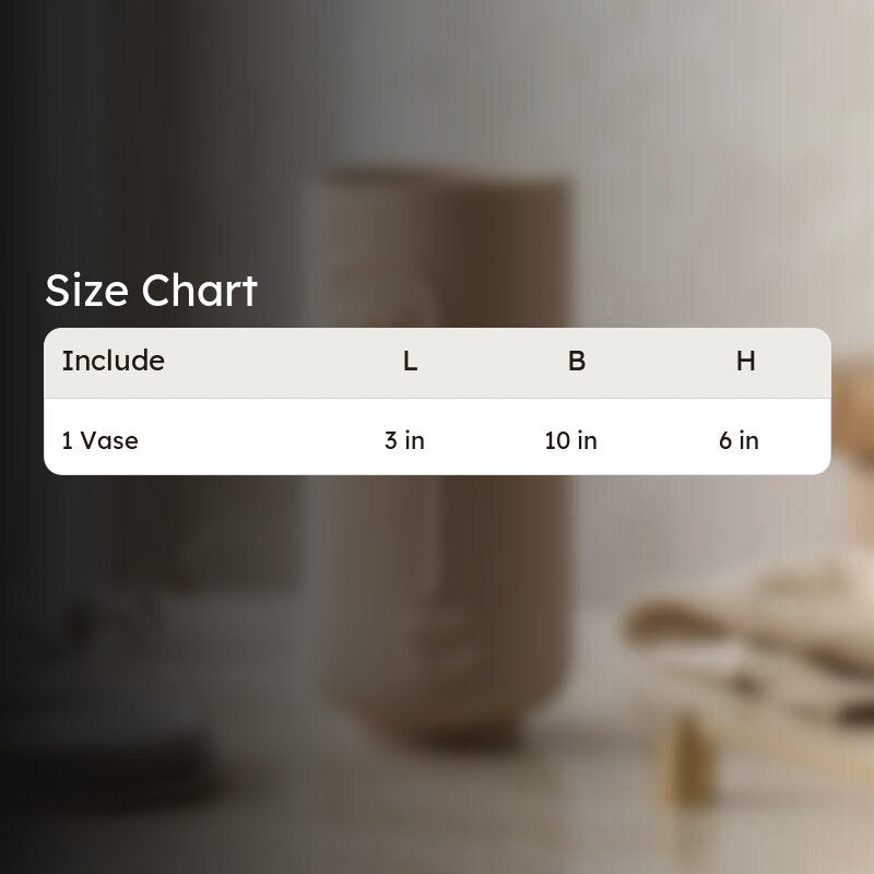 Ada Face Vase - Beige media 7
