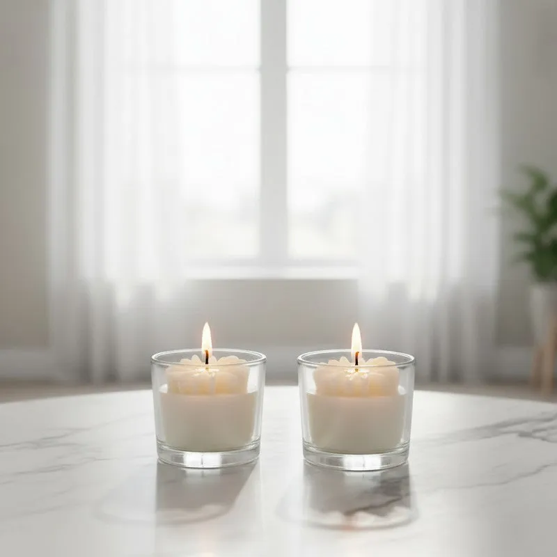 Pearl Bloom Soy Wax Candle - Set Of Two media 3