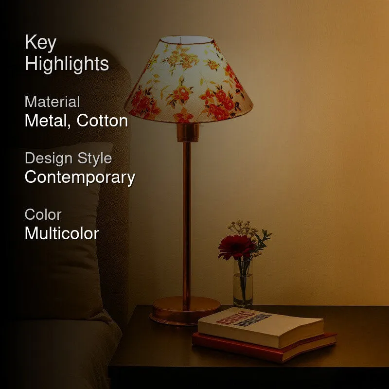 Kavira Keno Floral Metal Table Lamp - Multicolor media 2
