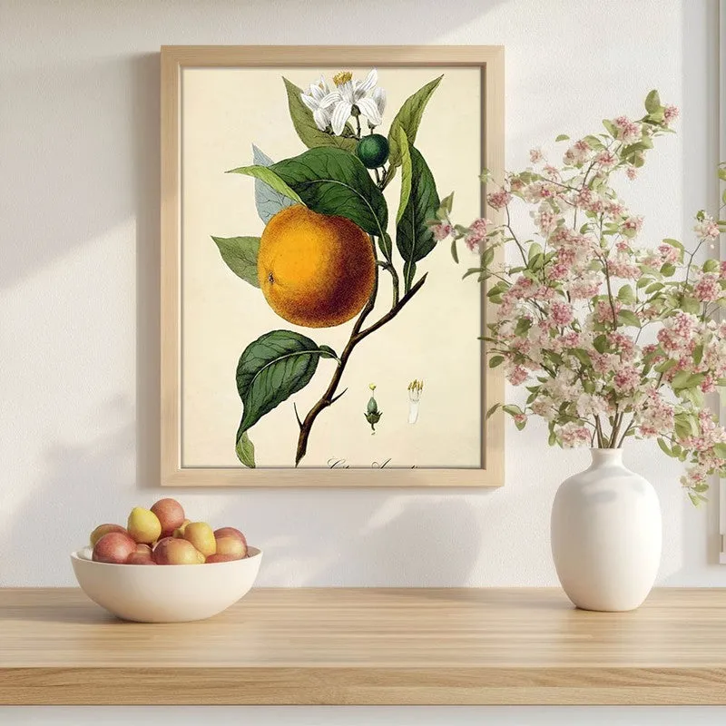 Tropical Zest Archival Canvas Wall Art - Brown media 1