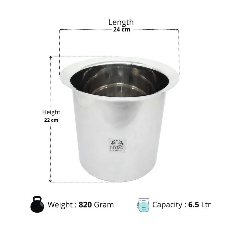 Deeptop Stainless Steel Pateela - 6500 mL media 6