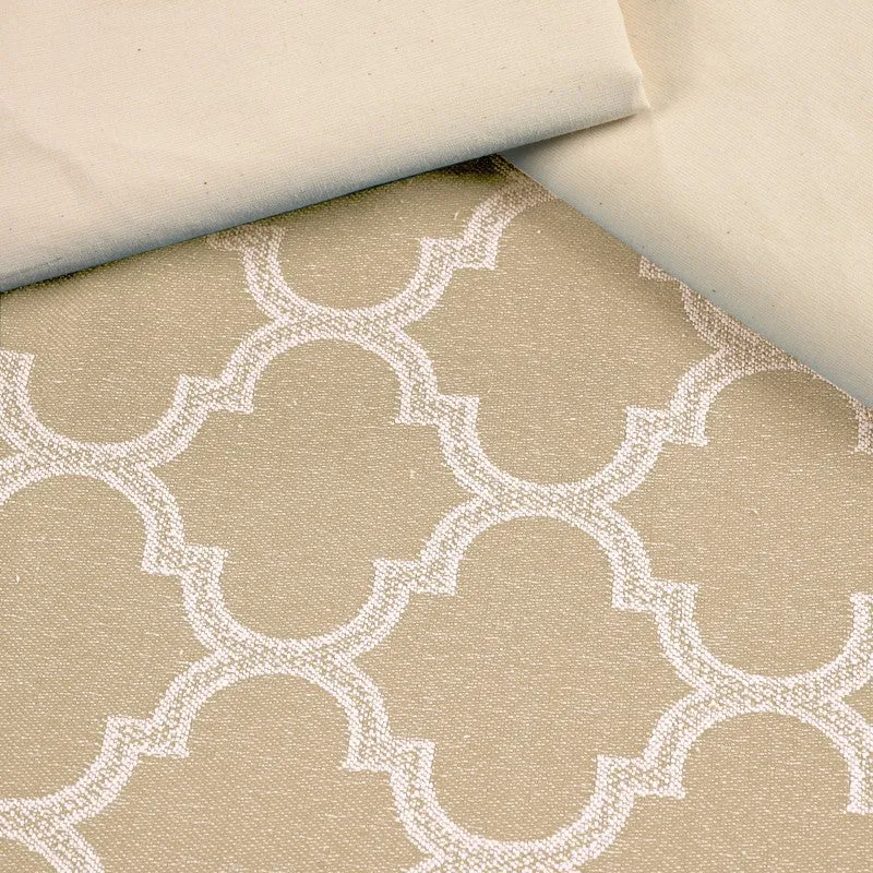 Axis Aura Cotton Bedsheet (Beige) - 224 TC media 5