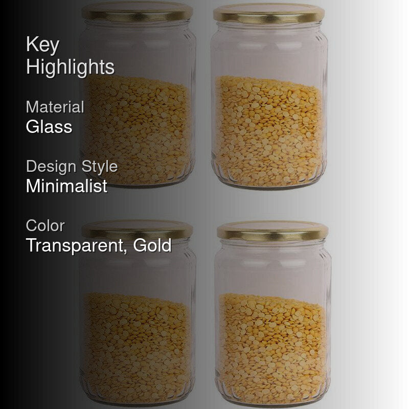 Feyre Airtight Storage Jar (1000 mL Each) - Set Of Four media 2