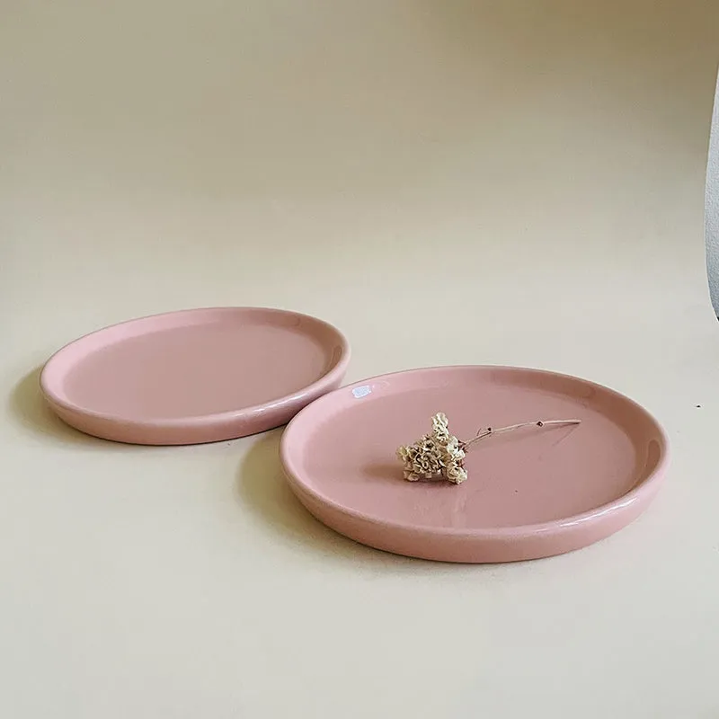 Aurale Ceramic Quarter Plate (Peach) - Set Of Two media 3