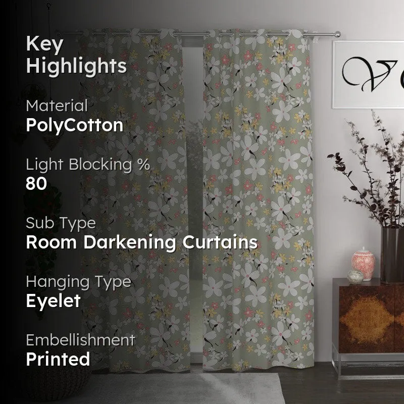 Blossom Touch Drape Curtains - Set of Two media 2