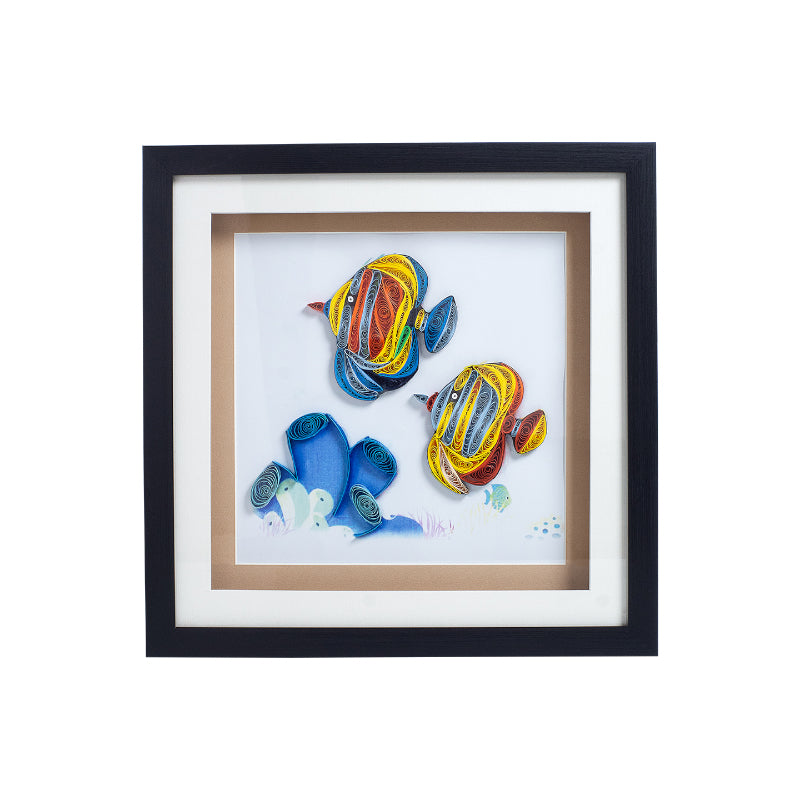 Rainbow Fishy Handcrafted Wall Art media 3