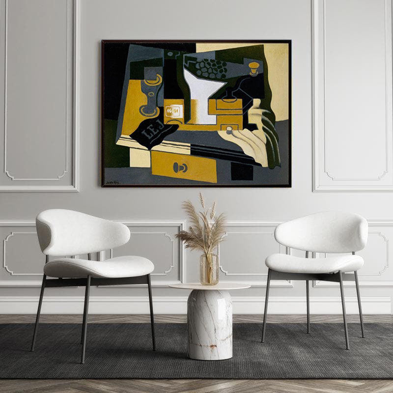 Coffee Grinder Canvas Wall Painting - Black Frame media 5