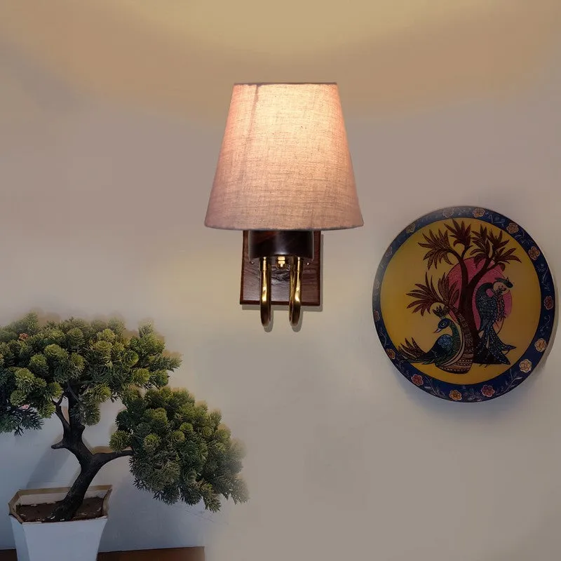Gilded Arch Decorative Cotton Wall Lamp - Grey media 4