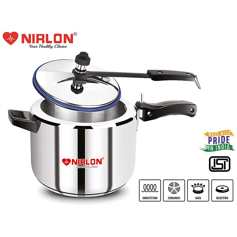 Nirlon Stainless Steel Pressure Cooker(5000 mL/3000 mL/2000 mL) - Set Of Three media 8