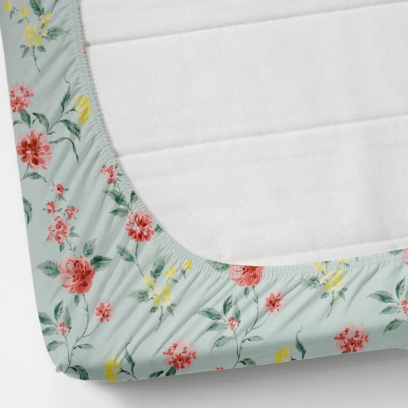 Augustin Floral Microfiber Microfiber Bedsheet - 150 GSM media 6