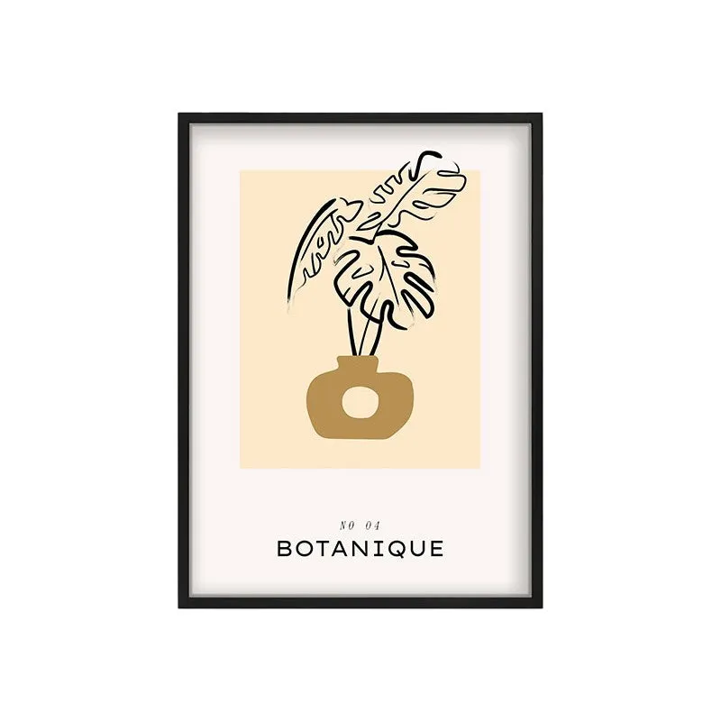 Tropical Stillness Canvas Wall Painting With Black Frame media 3